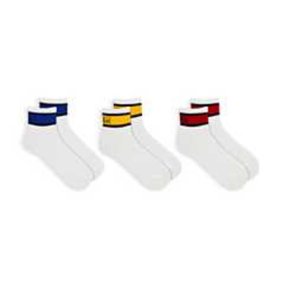 POLO RALPH LAUREN Men's 3 Pack Tech Athletic Quarter Socks with Polo Logo - Picture 1 of 3